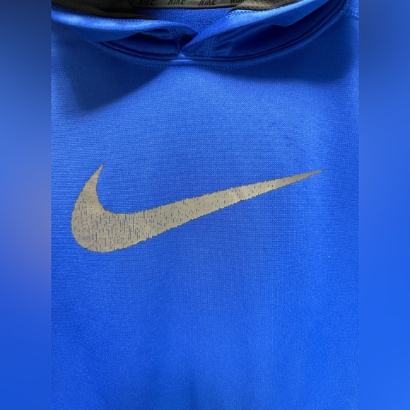 Nike Royal Blue Hoodie Boy’s Medium Sweatshirt 0106 - Picture 5 of 9